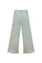 Buru x Old Soul Etiquette Flat Front Trousers  - Green Squares Twill