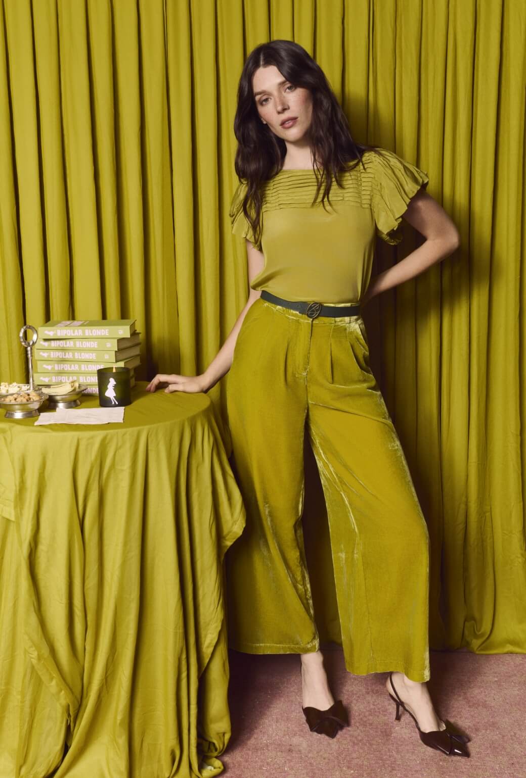 Gemma Blouse - Chartreuse