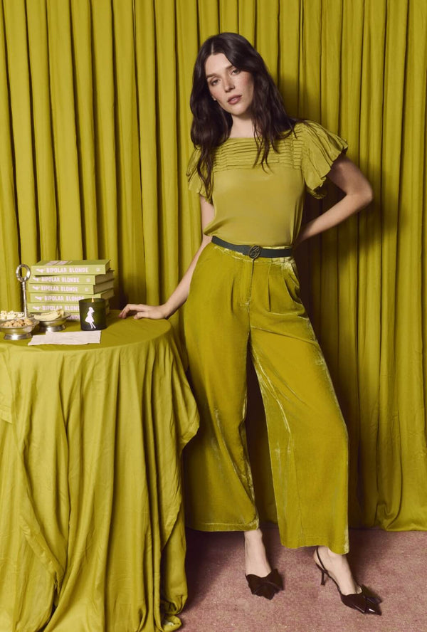 Gemma Blouse - Chartreuse
