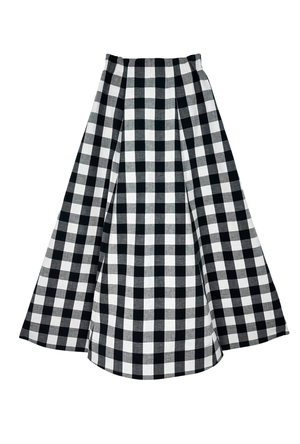 Guest Skirt - Black & White Gingham