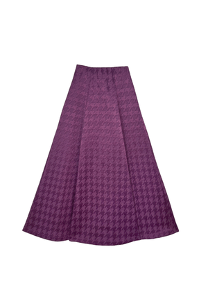 SAMPLE - Guest Skirt - Purple Houndstooth