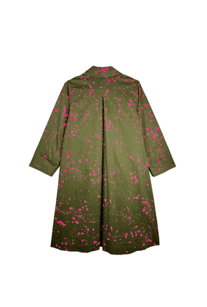 BURU x Mignonne Gavigan Hand-Painted Swing Coat - Cotton Twill