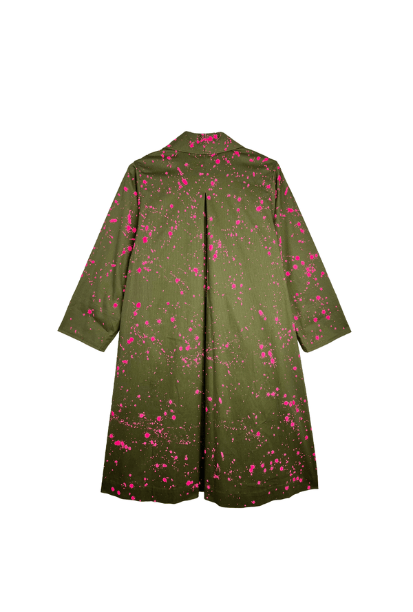 BURU x Mignonne Gavigan Hand-Painted Swing Coat - Cotton Twill