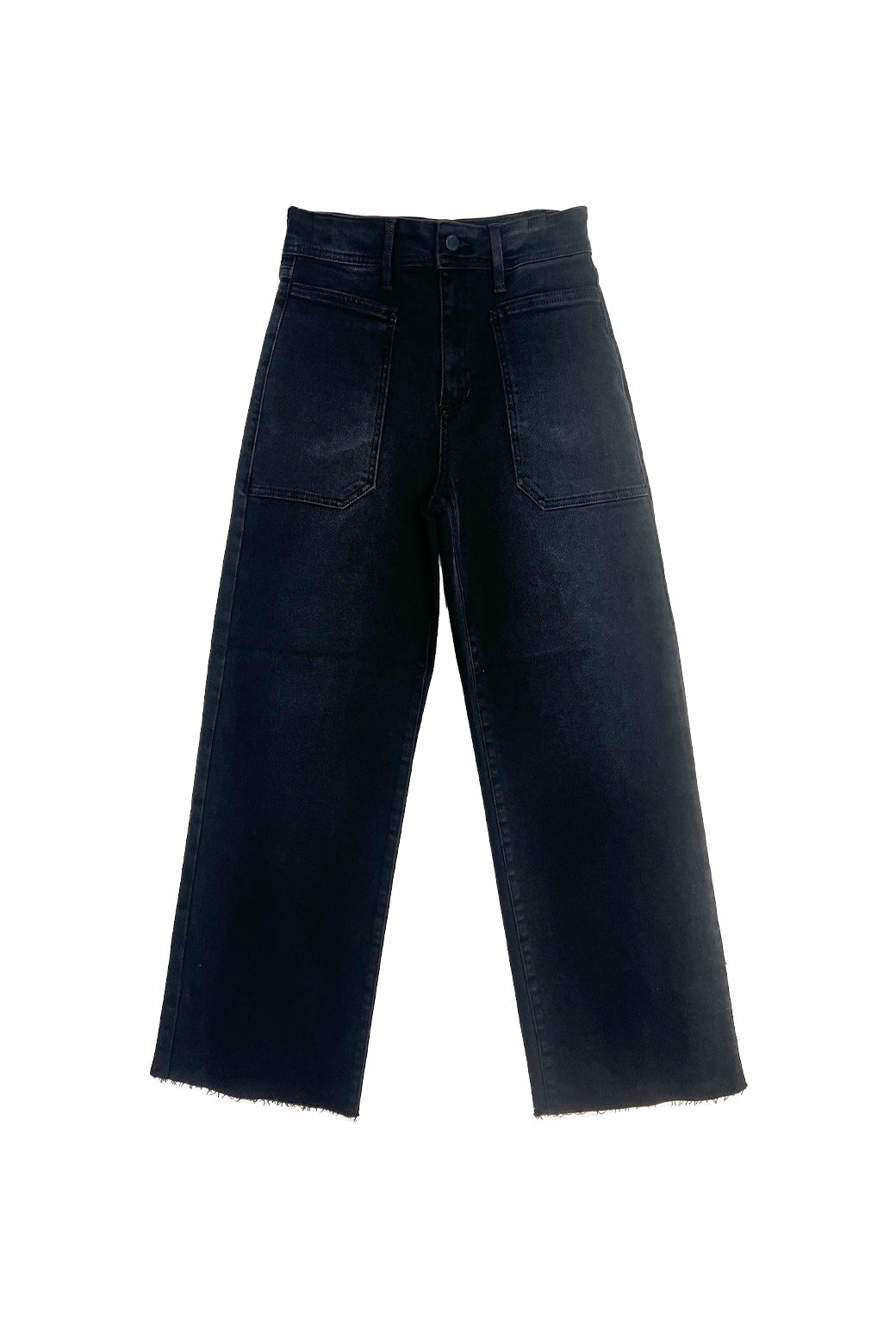 High Rise Sailor Jeans - Noir Wash – BURU