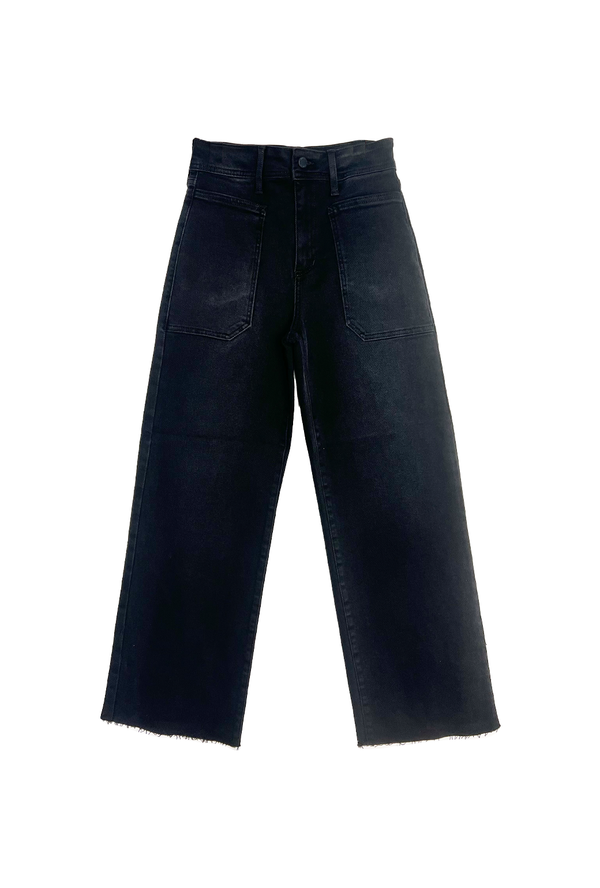 High Rise Sailor Jeans - Noir Wash