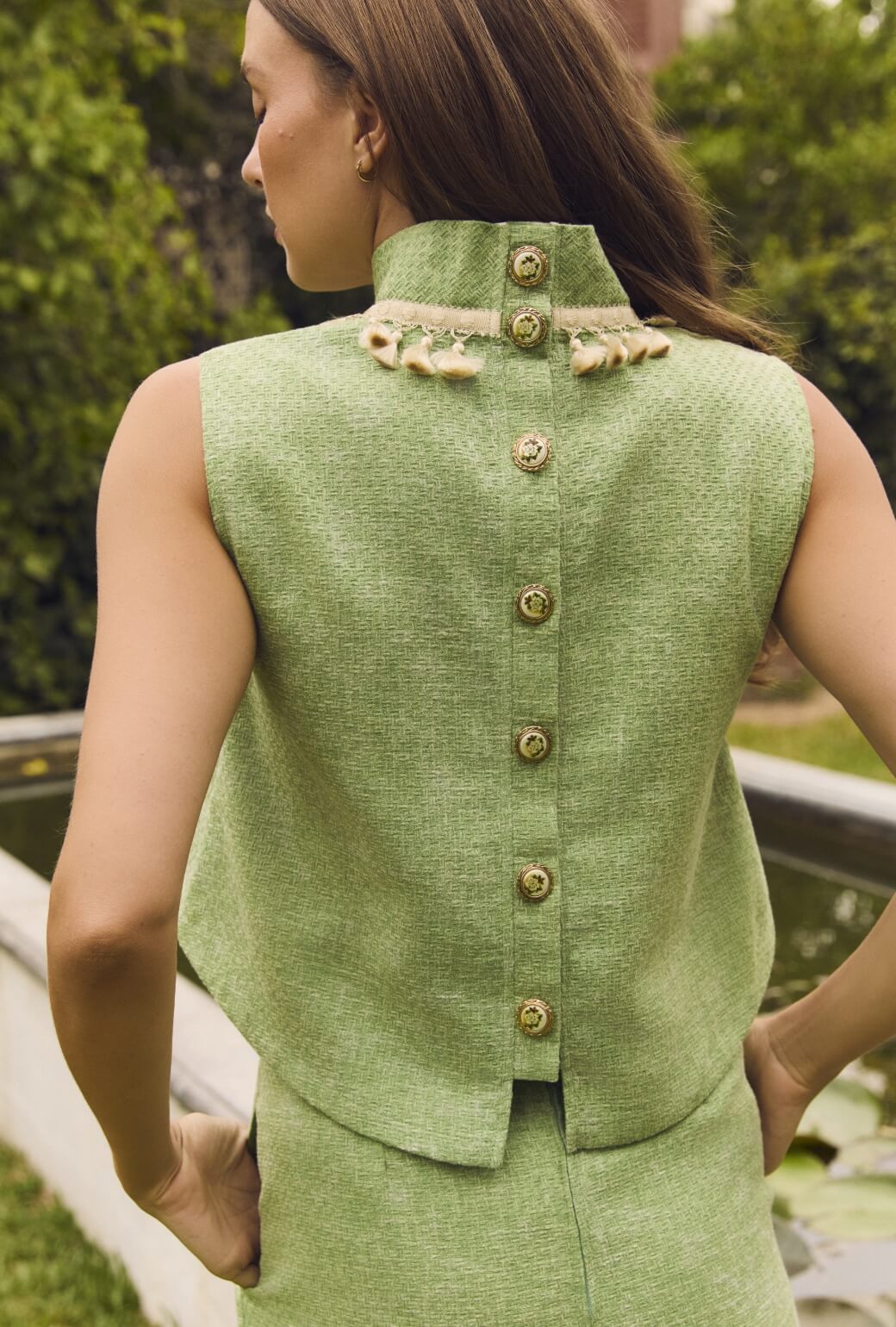Hostess Set - Green Tweed
