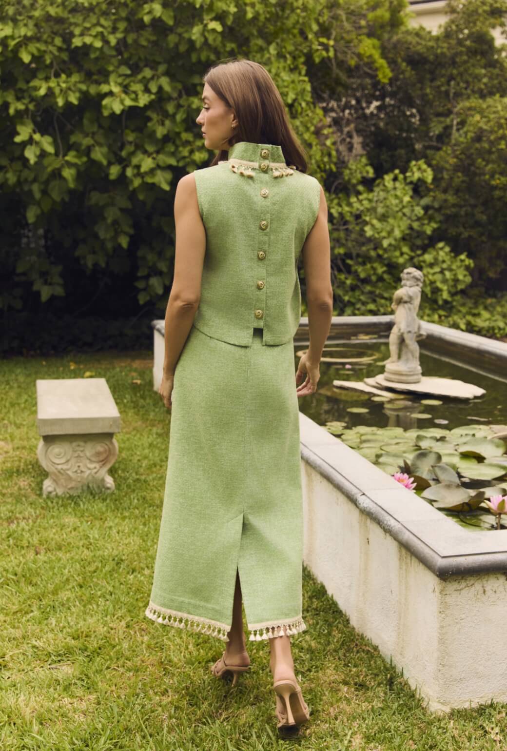 Hostess Set - Green Tweed