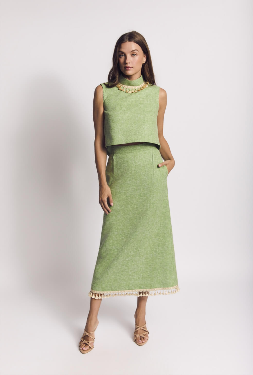 Hostess Set - Green Tweed
