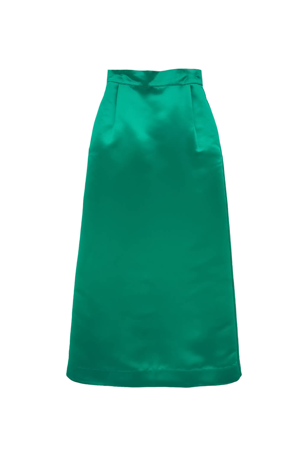 Buru x Old Soul Etiquette Hostess Skirt Maxi - Green Satin