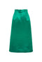 Buru x Old Soul Etiquette Hostess Skirt Maxi - Green Satin