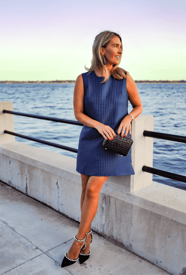 Buru x Megan Stokes Jackie Dress - Chelsea Blue Dot