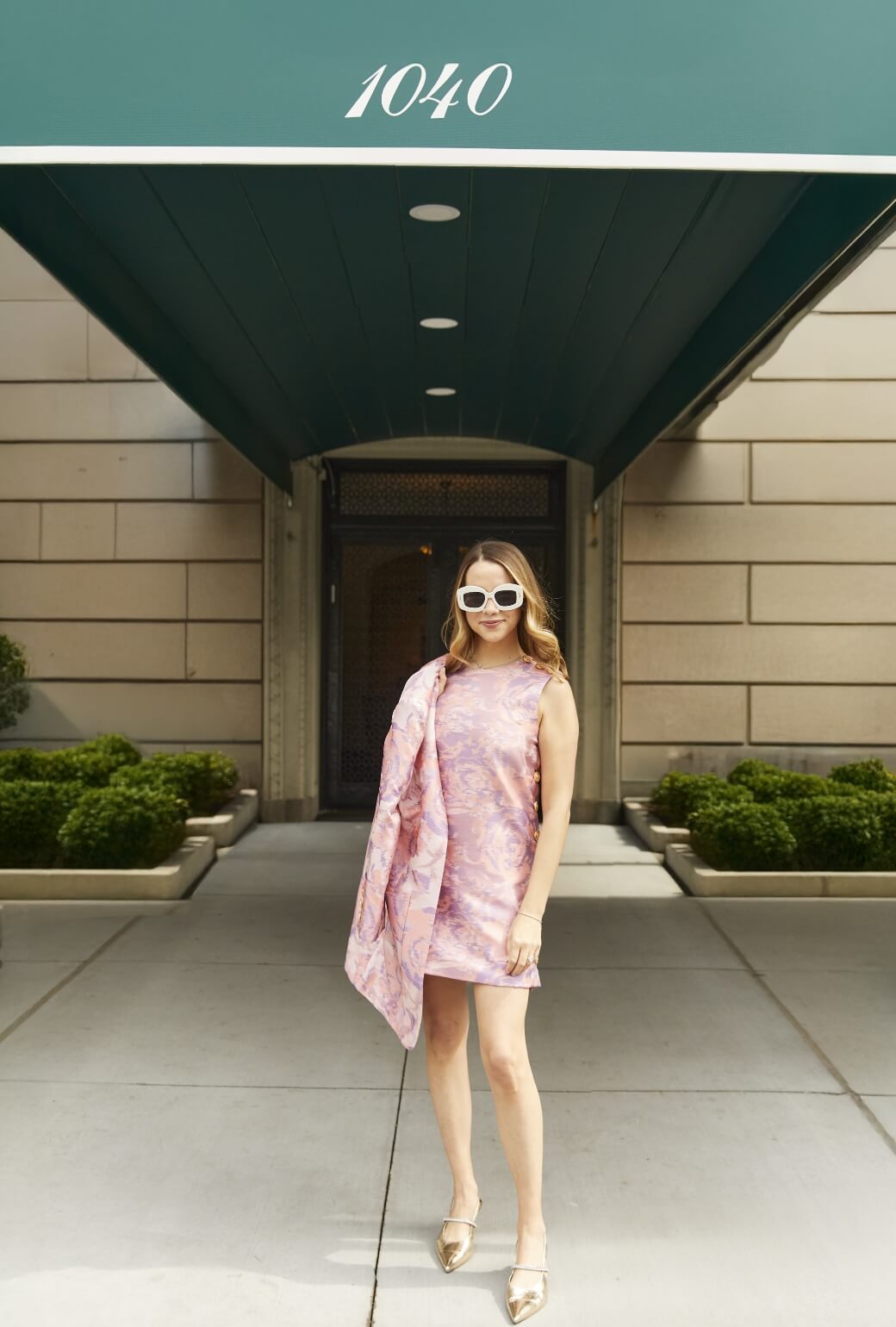 Buru x Old Soul Etiquette Jackie Dress - Lilac Abstract Flamestitch