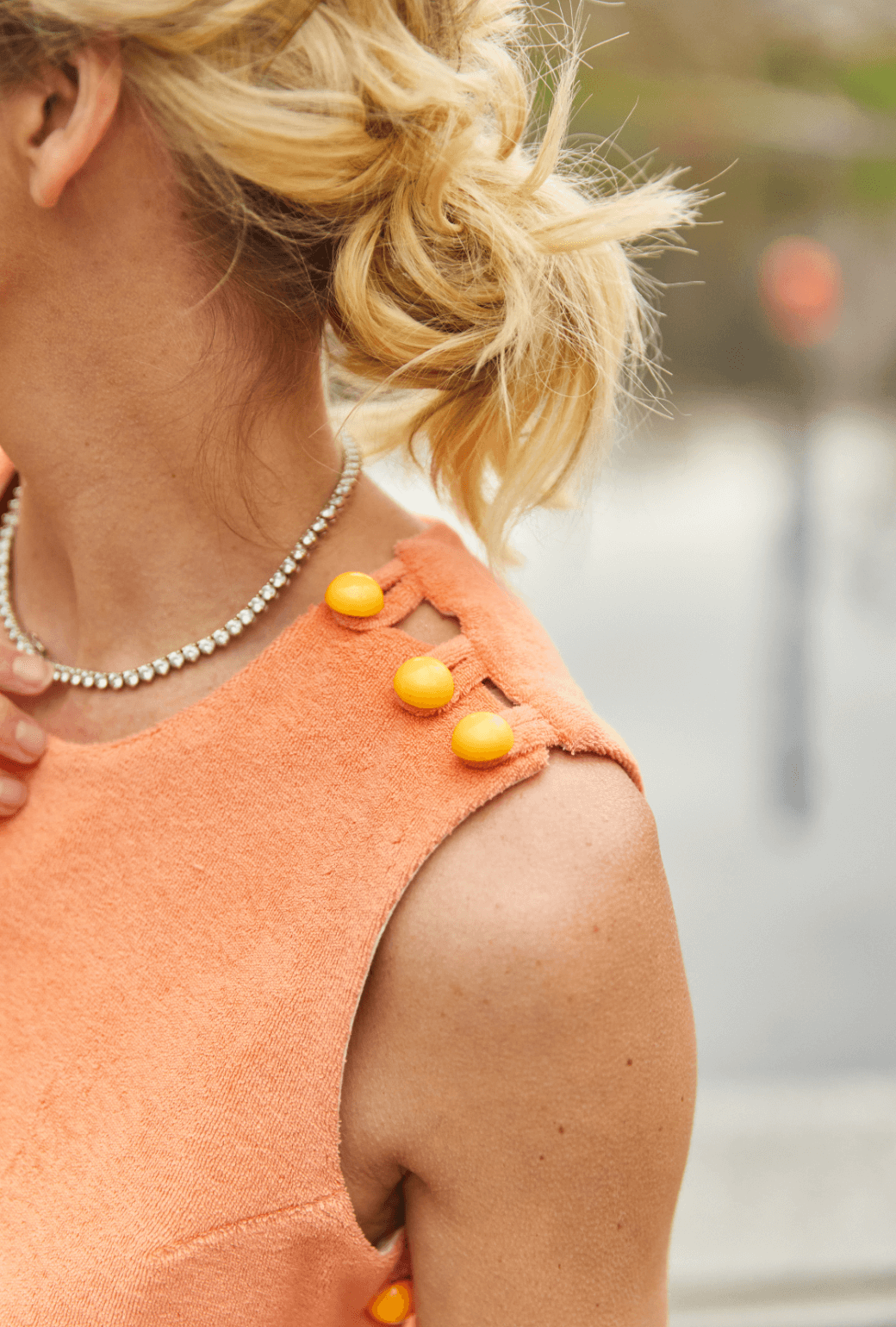 Jackie Dress - Orange Sherbet Terry – BURU