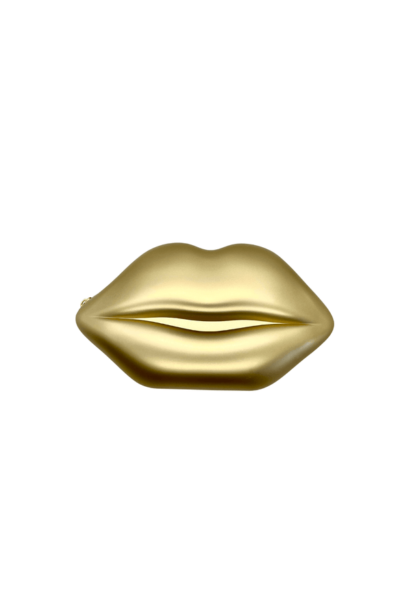 Kissy Clutch - Brushed Gold