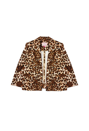 SAMPLE - Knit Blazer - Cheetah