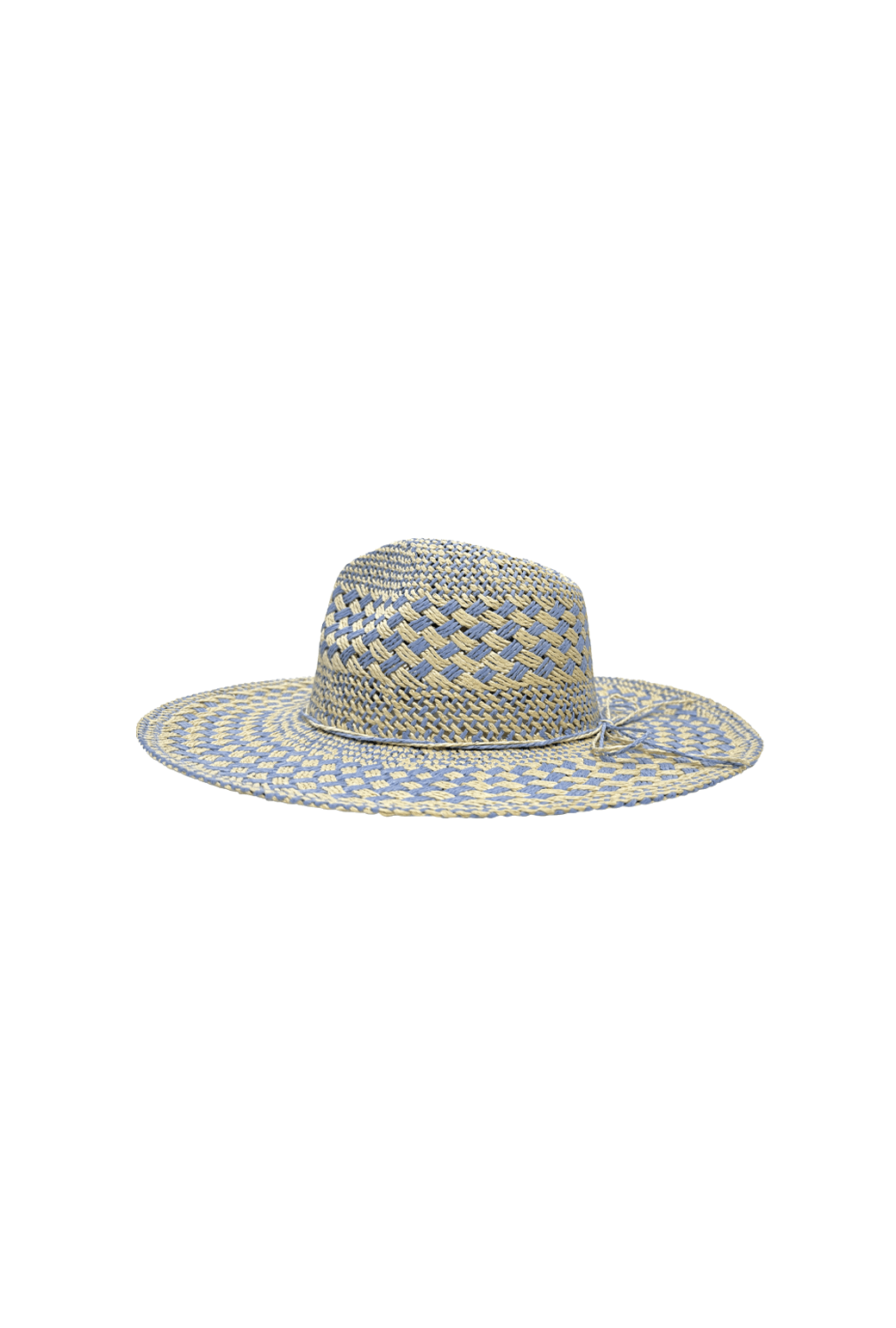 Le Bleu Straw Hat & Tote - Blue