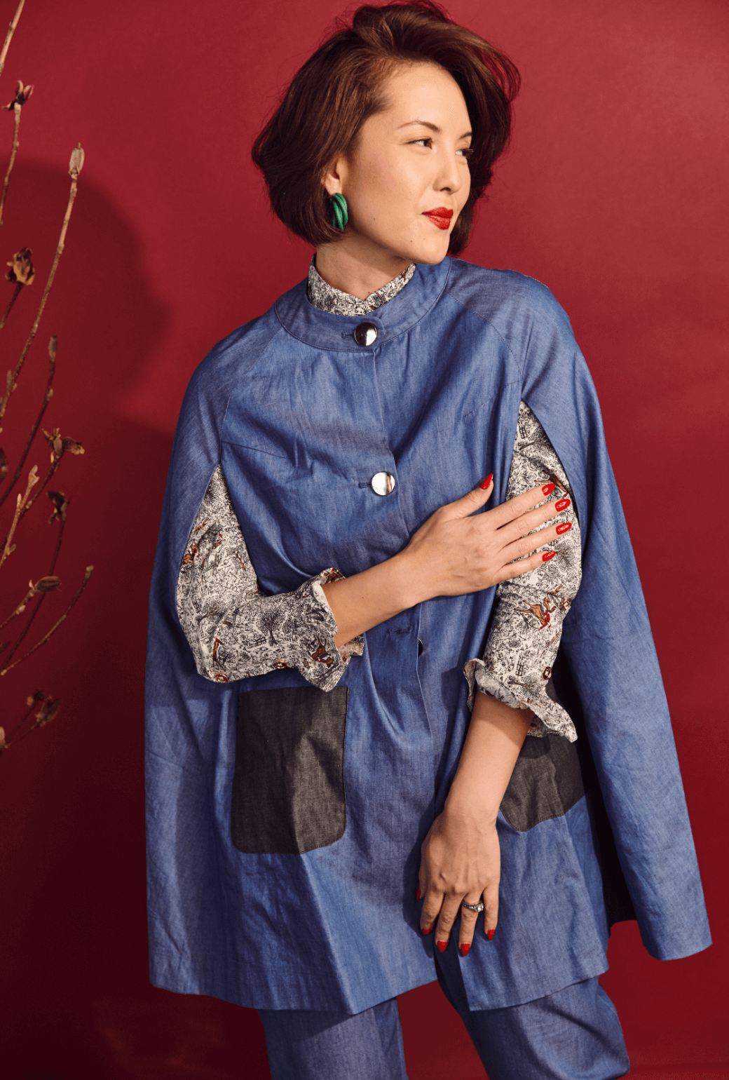 SAMPLE - Le Cape - Dark Chambray