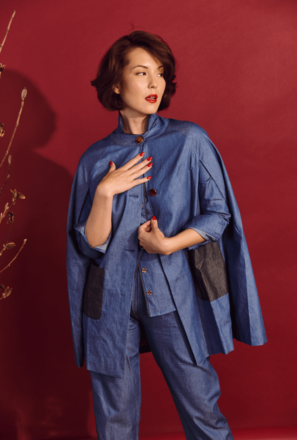 SAMPLE - Le Cape - Dark Chambray