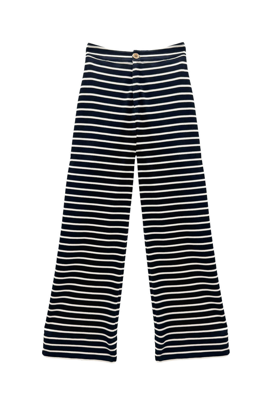 Le Culottes Full Length - Black & White Stripe Knit
