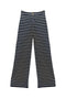 Le Culottes Full Length - Black & White Stripe Knit