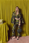Le Culottes Full Length - Deep Green Brocade