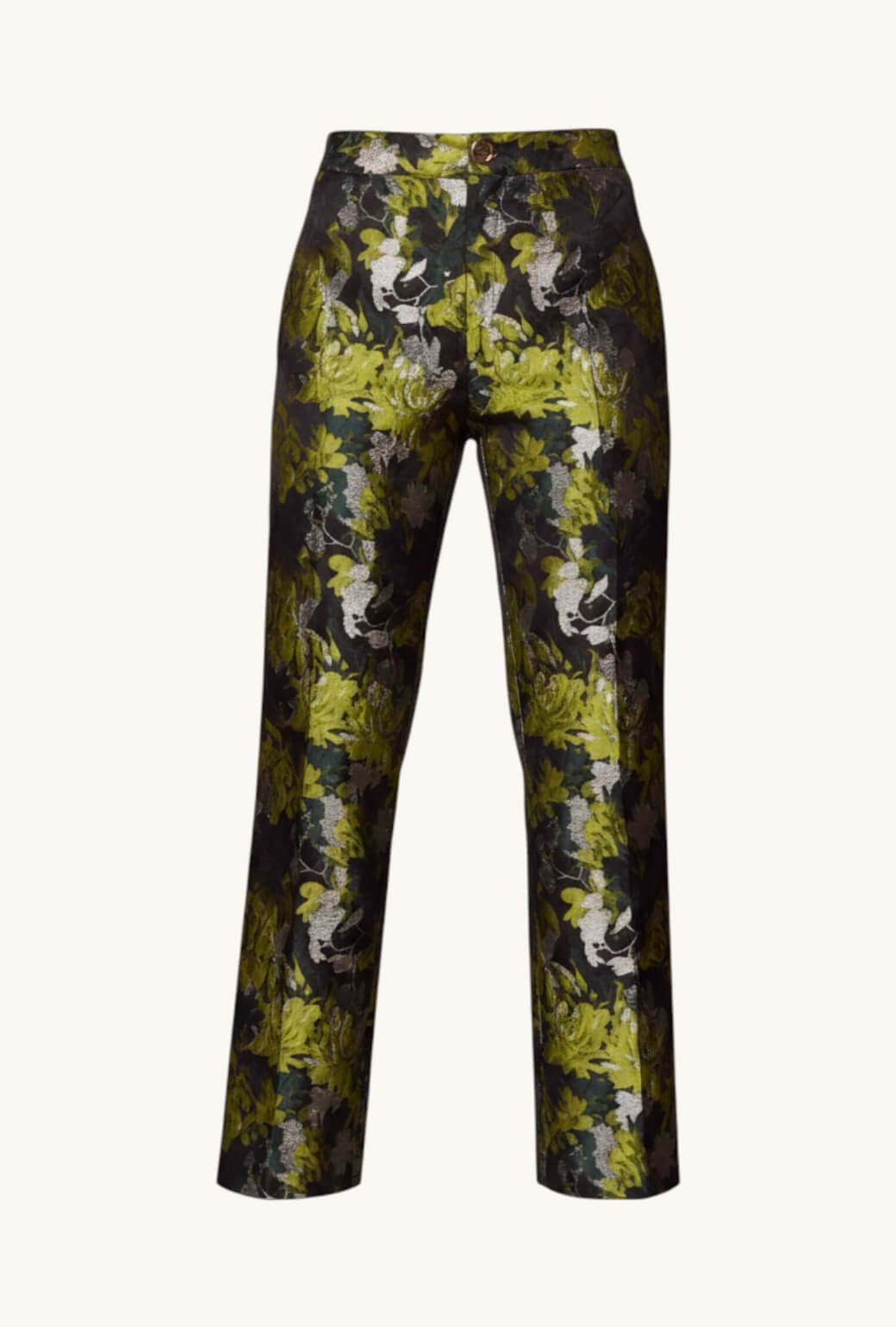Le Culottes Full Length - Deep Green Brocade