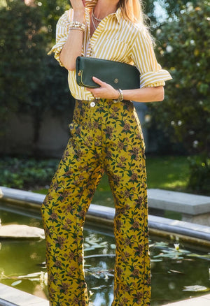 Le Culottes Full Length - Waldorf Floral Jacquard