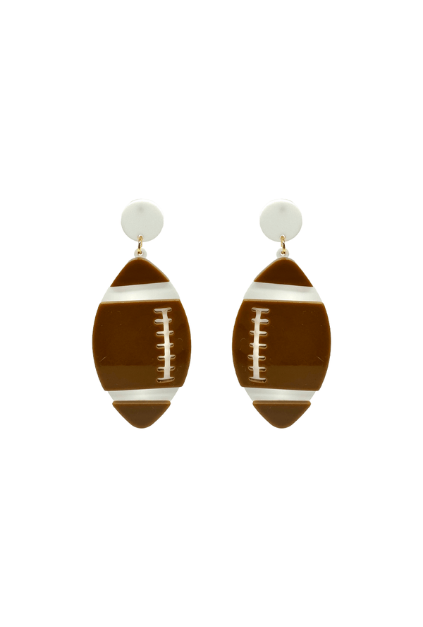 Le Football Earrings - Chocolate