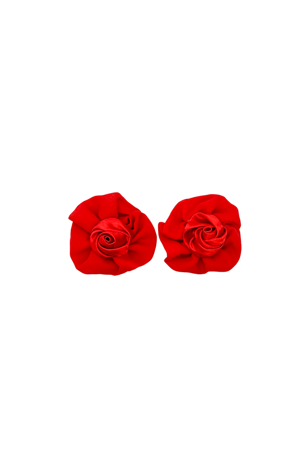 Rosette Shoe Clip - Rouge