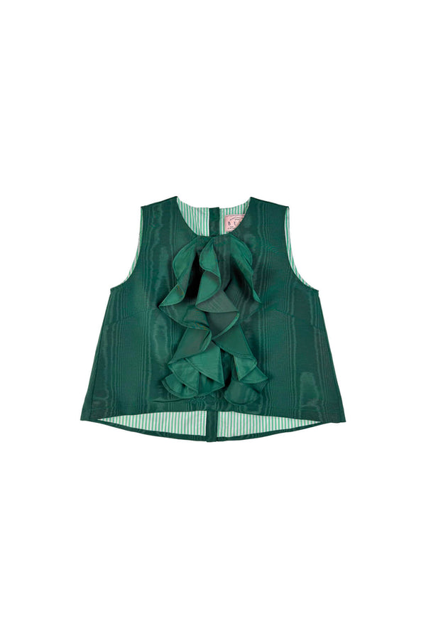 Le Ruffle Top - Jade Moiré