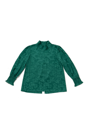 Long Sleeve Mod Top - Emerald