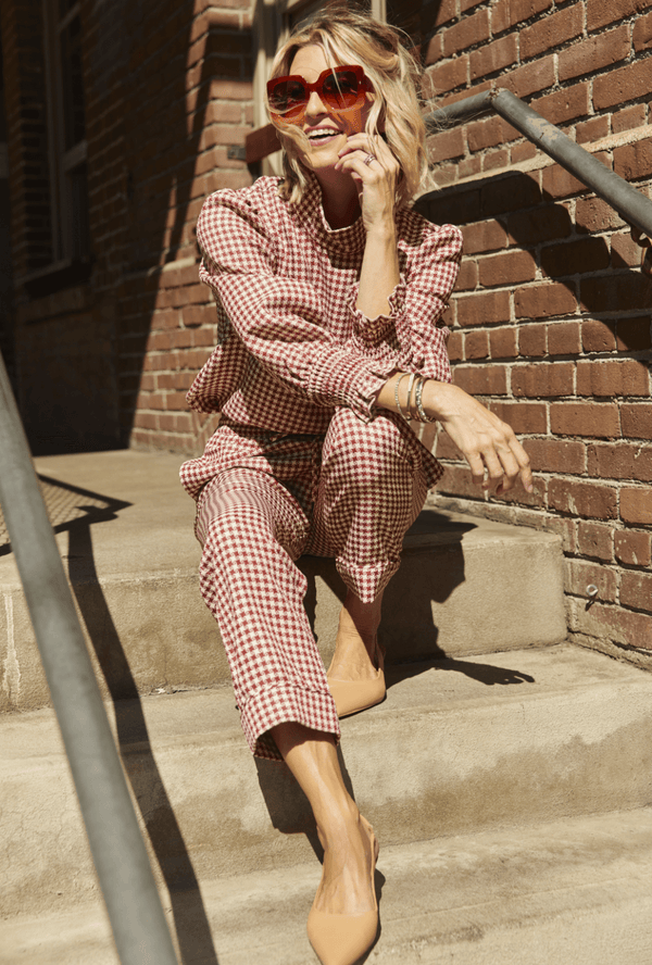 Long Sleeve Mod Top - Garnet