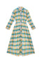 Long Sleeve Shirtdress - Silk Plaid