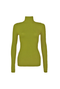 Long Sleeve Turtleneck Top - Chartreuse