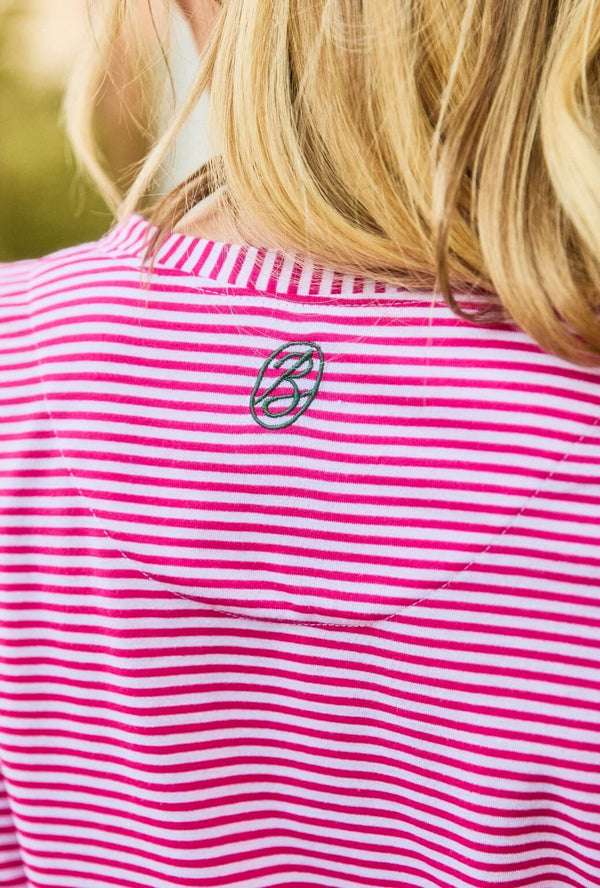 Lounge Set - Hot Pink Stripe