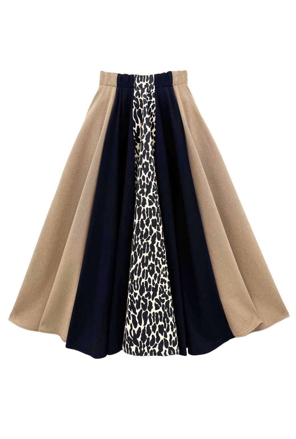 Lucinda Circle Skirt - Ivory & Black