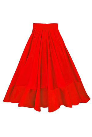 Buru x Anna Kloots Lucinda Circle Skirt - Red Taffeta