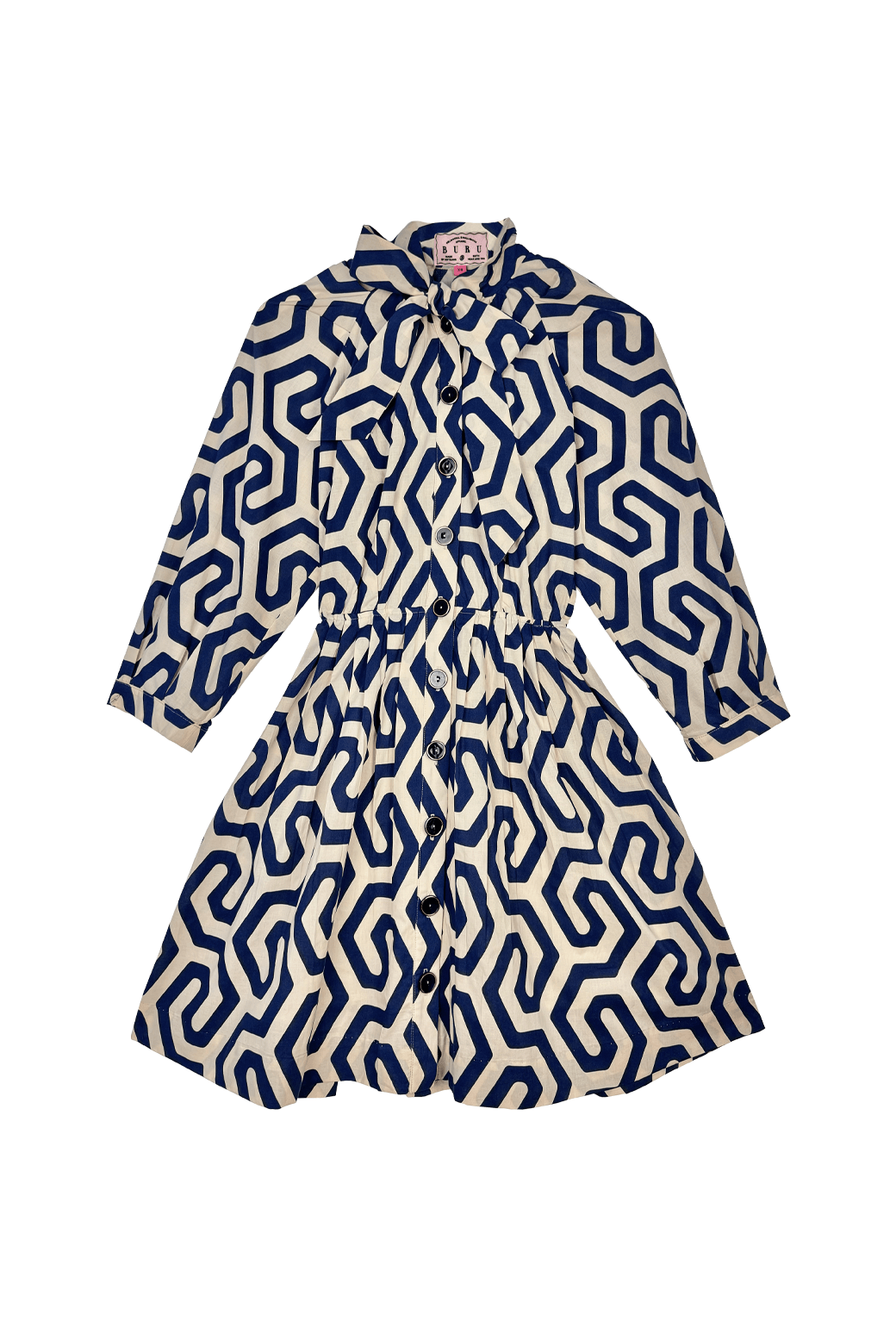 MINI 9 to 5 Shirtdress - Blue Geo
