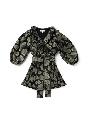 SAMPLE - MINI Blanche Dress - Green Rose