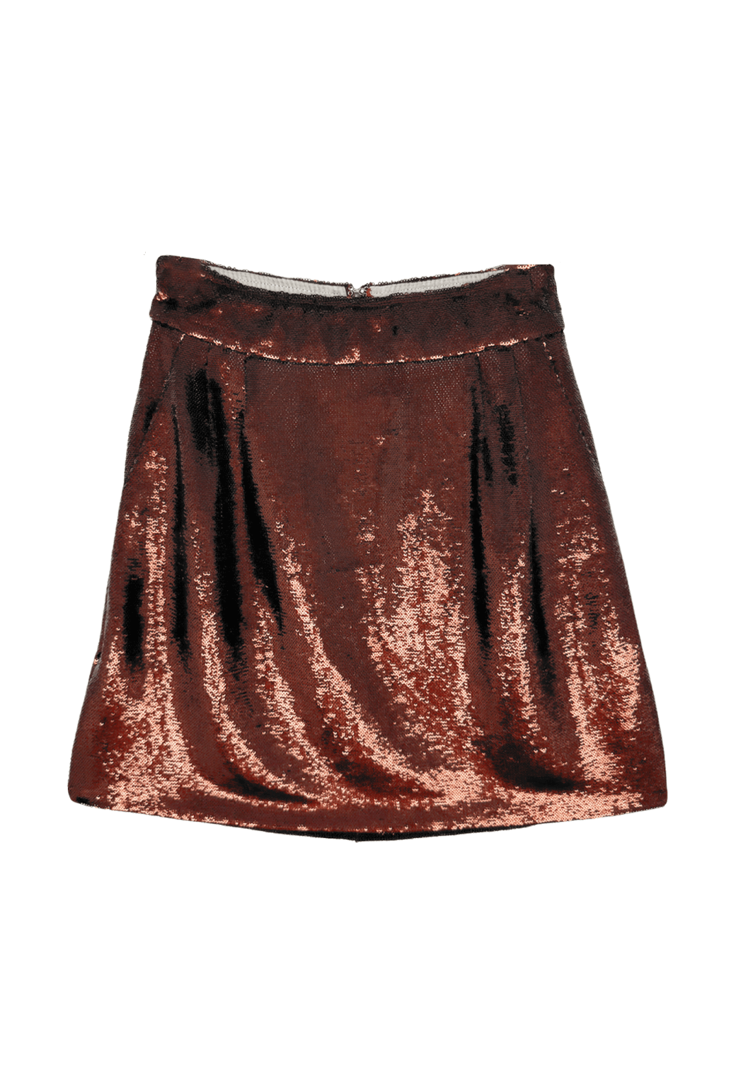 SAMPLE - Maggie Mini Skirt - Chocolate Sequins