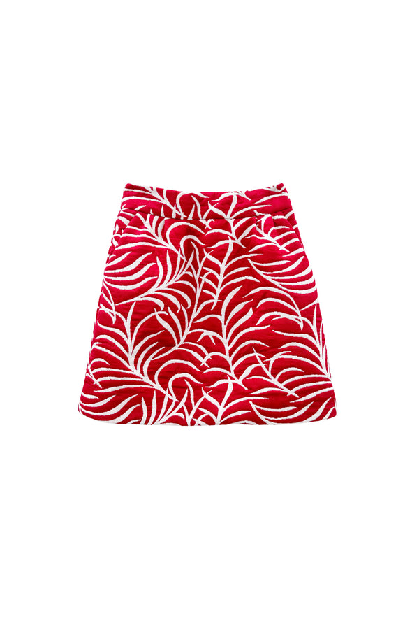 Maggie Mini Skirt - Garnet