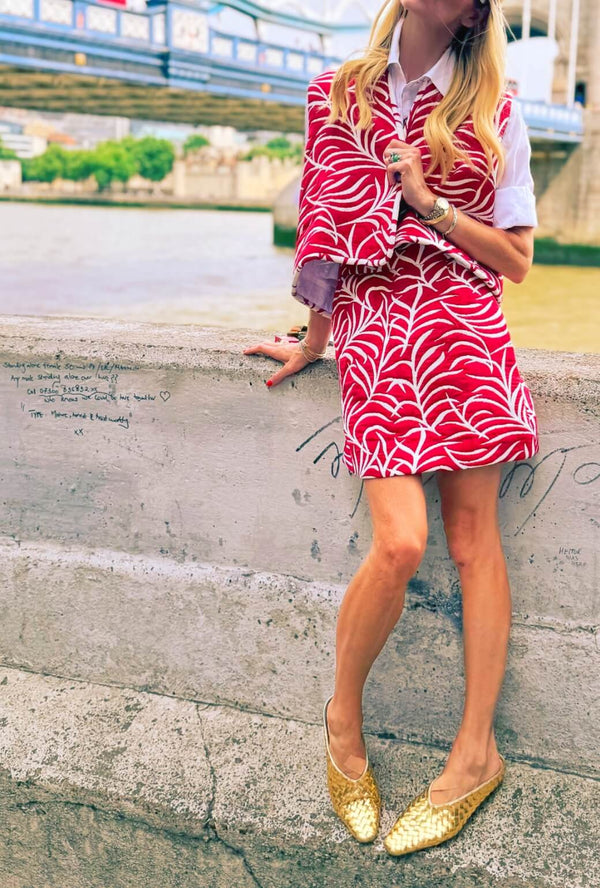 Maggie Mini Skirt - Garnet