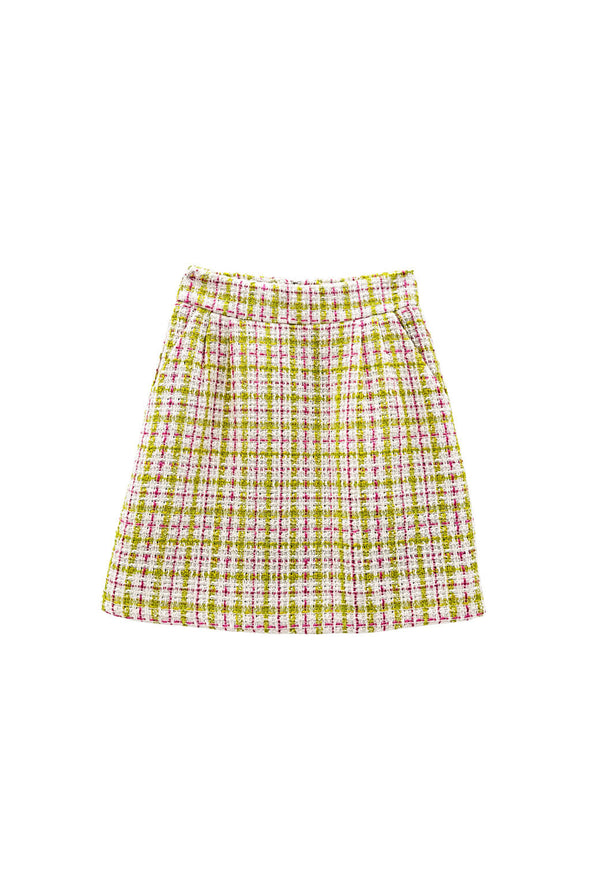 Buru x Old Soul Etiquette Maggie Mini Skirt - Spring Tweed