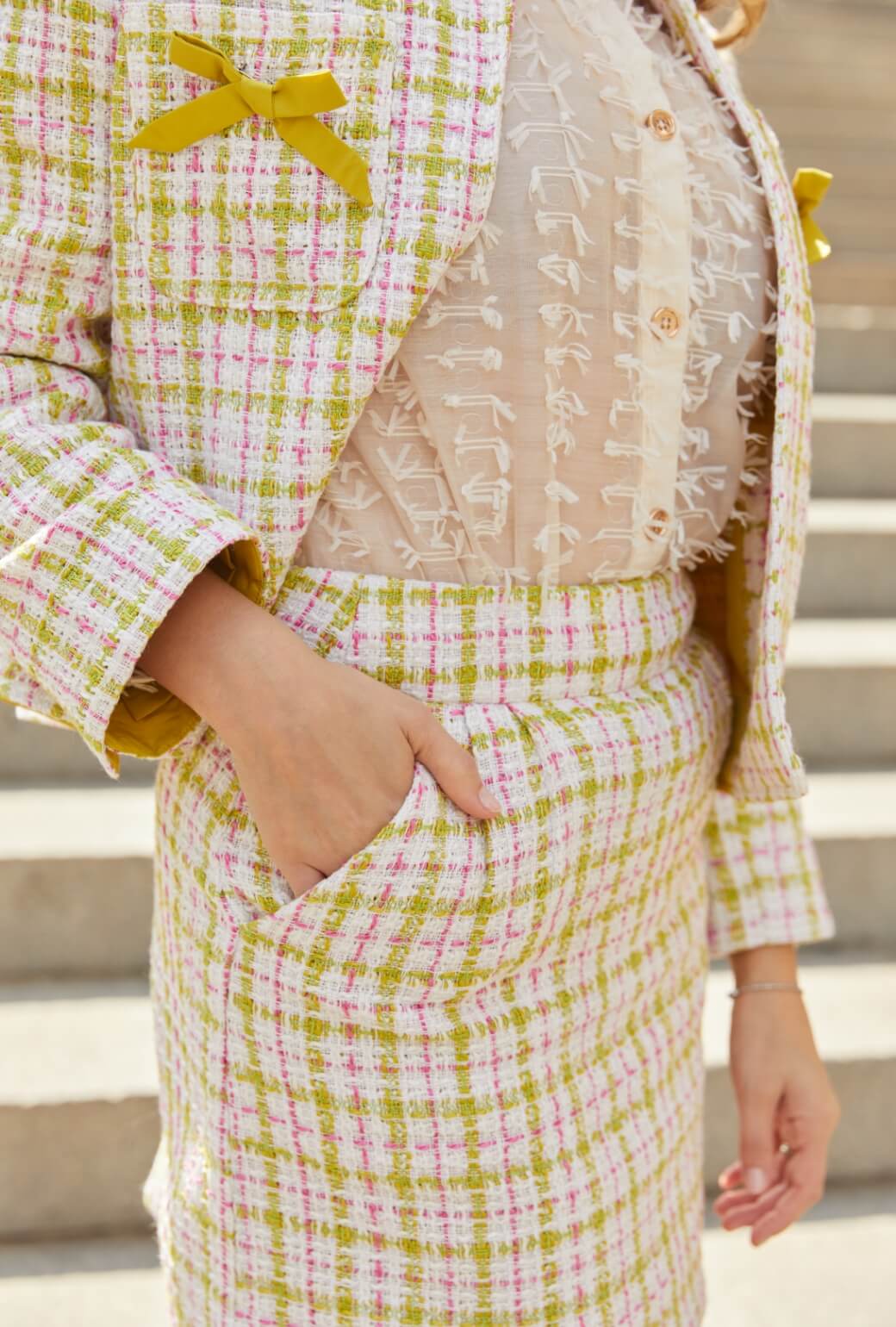 Buru x Old Soul Etiquette Maggie Mini Skirt - Spring Tweed