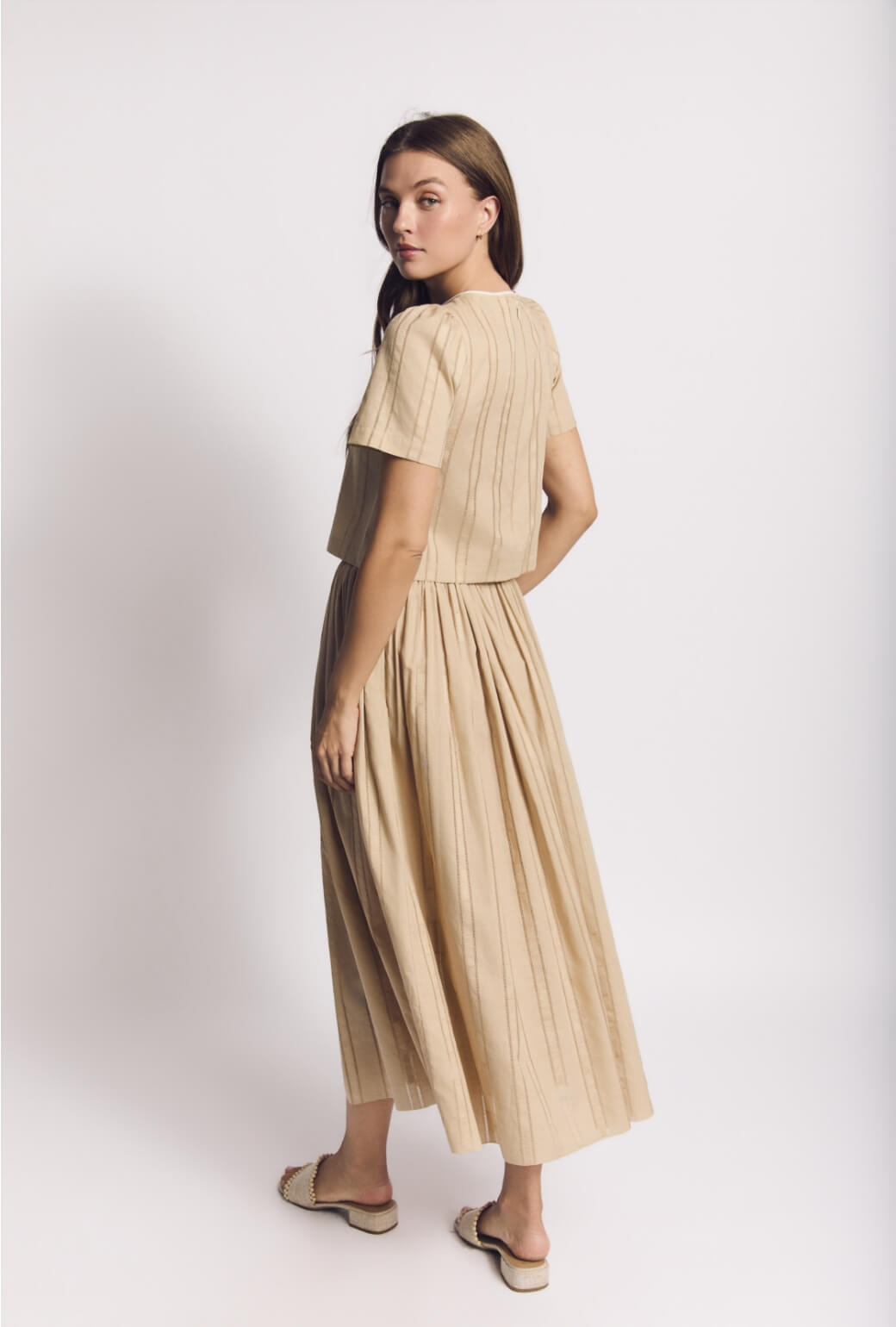 Marilyn Skirt MIDI - Harbor Stone Key