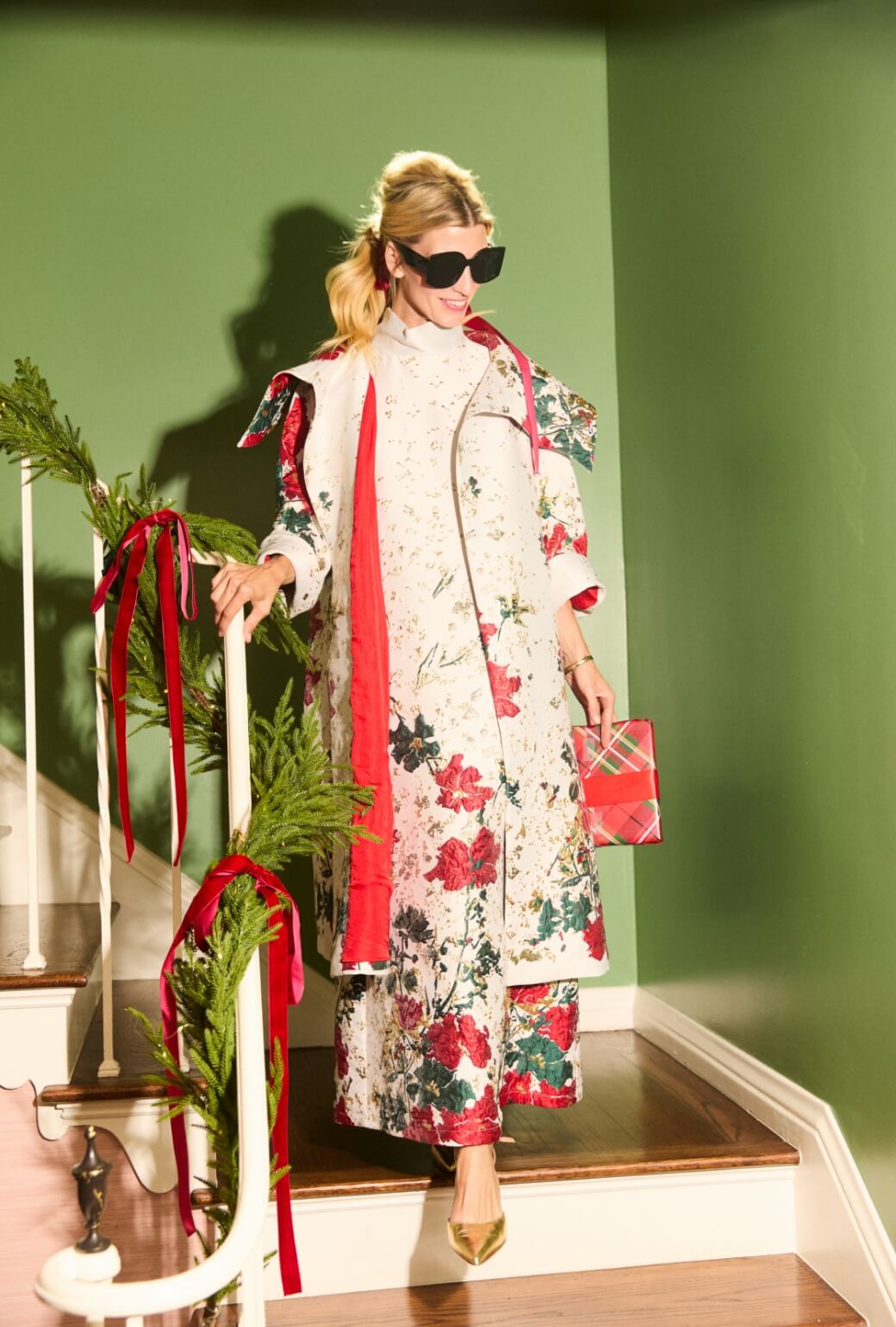 Maxi Mod Dress - Holiday Brocade