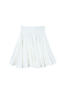 SAMPLE - Buru x Kelly Golightly Mini Lucinda Circle Skirt - White Knit Jacquard