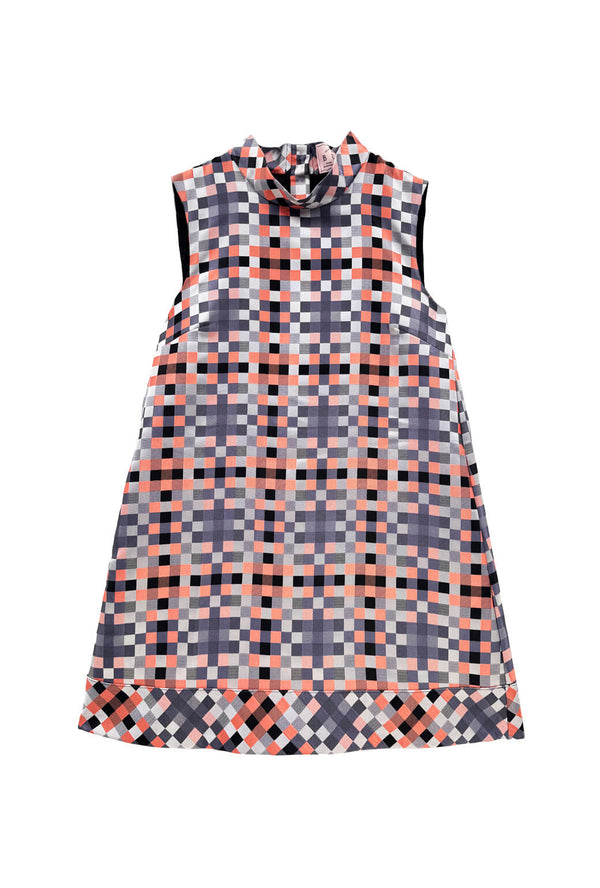 Mod Dress KNEE LENGTH - Patchwork Brocade