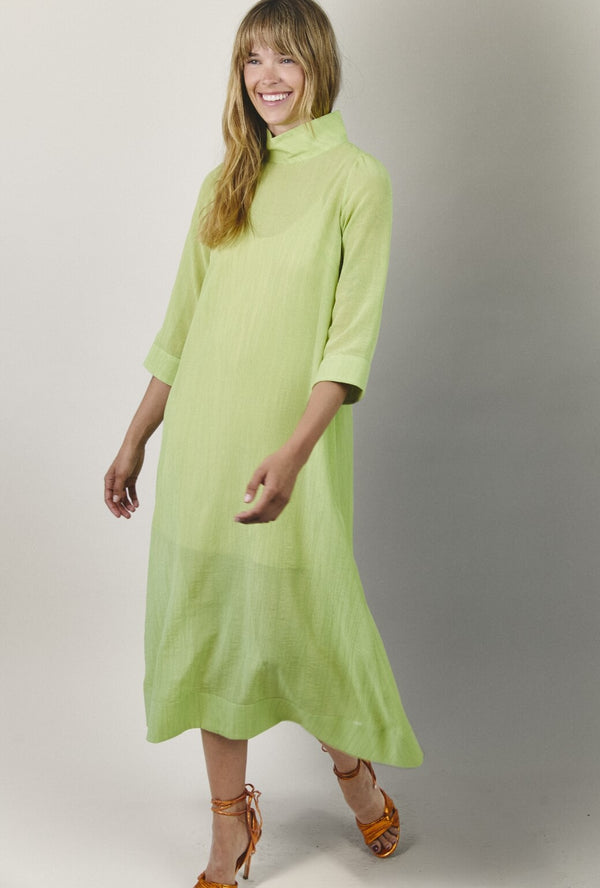 Mod Kaftan - Sheer Chartreuse