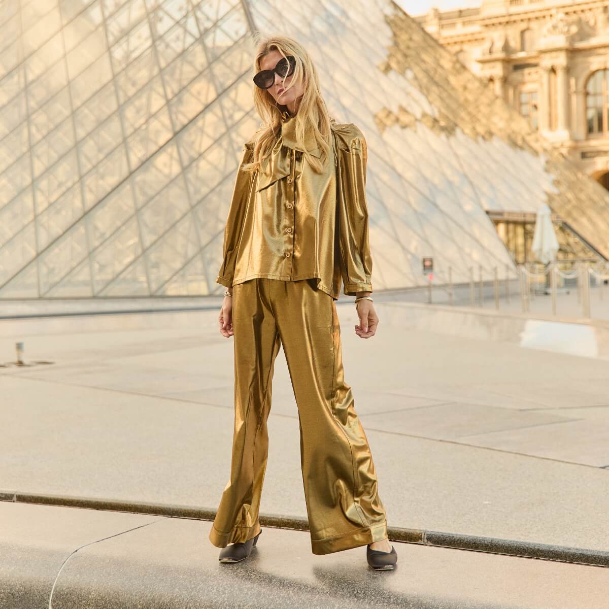 Evening Coat - Green Satin – BURU